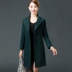 Mẹ nạp áo cashmere nữ hai mặt trung và dài phần phụ nữ trung niên của mùa thu quần áo len coat trung niên áo len áo parka nữ Áo len lót đôi