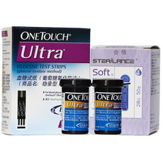 Глюкозы в крови тест-полоски 强生稳豪血糖试纸条适用稳豪倍易倍优型孕期糖尿病血糖测试仪