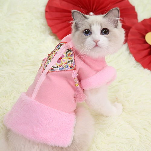 Зимние щенки домашних животных в зимнем утолщенном хлопковом пальто плюшевая Померанский медвежь