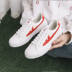 Giày nữ 2018 mới của Hàn Quốc phiên bản của nhỏ màu trắng giày nữ vài giày vải sinh viên giày phẳng giày thường hoang dã Plimsolls