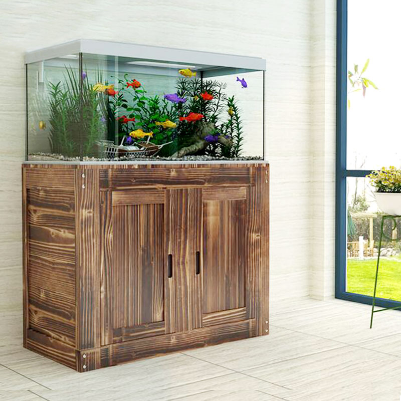 Customized Fish Tank Bottom Frame Solid Wood Base Cabinet Base