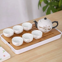 Портативный чайный сервиз, комплект для путешествий, заварочный чайник, чашка, простой чай