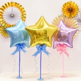 Пентагон звездный алюминиевый фильм о воздушном шарическом столе плавает детка -year -sold 100 -дневная вечеринка по случаю дня рождения банкетный стол