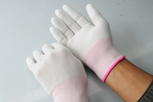 Полиуретановые антистатические нейлоновые электронные перчатки без пыли