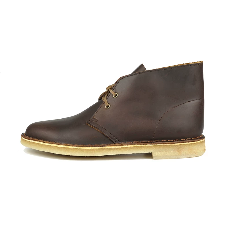 Мужские desert-ботинки кожаные ботинки high tops коровья кожа Crazy Horse кожа сырой резиновой подошвой оригинальные ботинки на песчаной основе