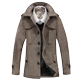 Mới mùa thu và mùa đông áo len nam áo len nam áo khoác mùa đông nam thanh niên nâu coat nam áo dạ nam hàn quốc Áo len