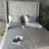Thảm lụa y tế Han Phường mat ba mảnh 1,8m giường màu rắn máy mùa hè có thể giặt điều hòa mat - Thảm mùa hè