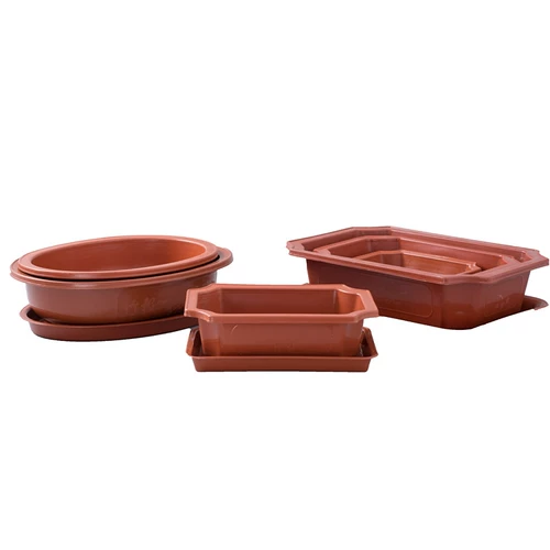 Прямоугольный пластиковый цветочный горшок