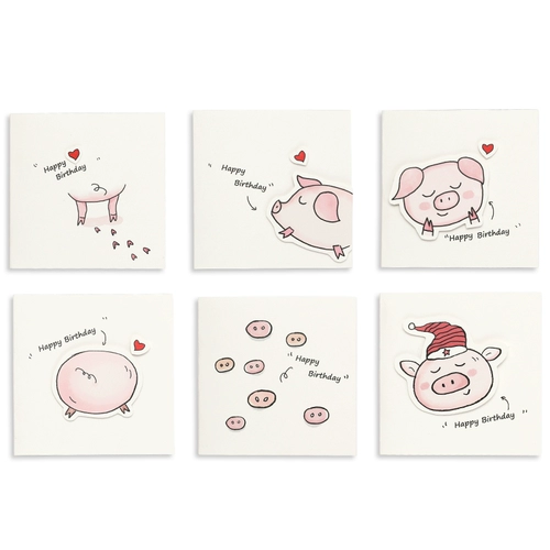 Мультяшная открытка подходит для мужчин и женщин, подарочная коробка для друга, подарок на день рождения