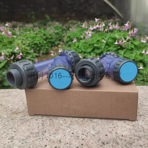 [Толстая стена] синий прозрачный трубопровод тип пластиковый y -тип фильтра UPVC Filent Filter Flane