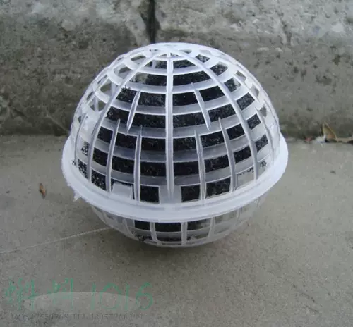 Горячая продажа продвижения 80/100 мм подвесного шарика биологического наполнителя сточных вод для материала мембранного фильтра с кислородом, сжигающим кислород