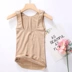 Đầm cotton nguyên chất kéo nữ cộng với nhung vest mùa đông Slim mặc áo cổ chữ V body định hình áo thun sưởi ấm vest Áo vest