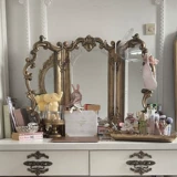 Ретро настольное складное зеркало для спальни, французский ретро стиль, делается под заказ