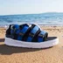 Mùa hè đôi bãi biển sao dép thoáng khí thể thao giản dị giày vài Velcro một bàn đạp trọng lượng nhẹ thời trang nam giới và phụ nữ giày