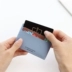 Hàn Quốc nhập khẩu chính hãng mang tính biểu tượng đơn giản tính khí thẻ gói chủ thẻ 3 thẻ nam giới và phụ nữ ví đối tác hai mặt chủ thẻ