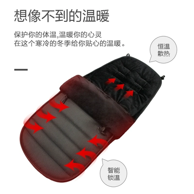 Удерживающая тепло коляска, детский спальный мешок, защищающие от холода ветрозащитные носки для выхода на улицу, универсальная подушка, увеличенная толщина