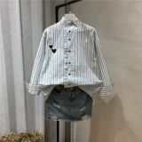 Весенняя рубашка, длинный лонгслив, коллекция 2021, в корейском стиле, средней длины