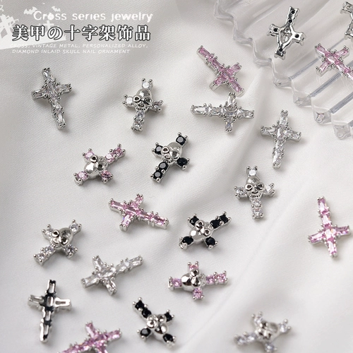 Ретро украшение для ногтей, цирконий, аксессуар, популярно в интернете, в стиле панк