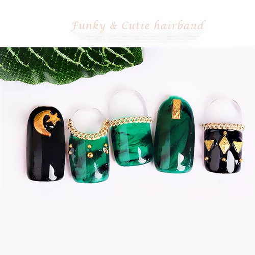 Японская цепь для маникюра, аксессуар, металлическое украшение для ногтей