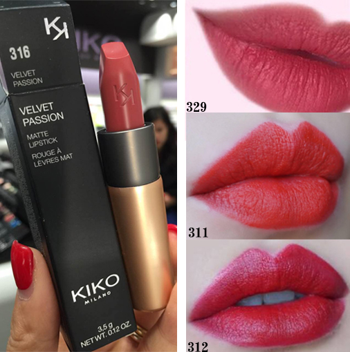 Kiko Lipstick 3 Series Matte Gold Tube 304 316 329 330 Velvet Passion Matte Spot User Directly Buy Udbuy Com