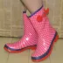 Giày đi mưa Giày đi mưa nữ ngọt ngào ống giữa thời trang nữ chống trượt nước Giày cao su che giày mùa xuân và mùa thu mới - Rainshoes