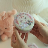 Алиса Dreamwim свадебная тема свадебная тема кролика круглая коробка Happy Sugar Box Creative Iron Box Candy Wedding Powder