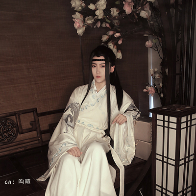 taobao agent Ancient costume Hanfu cos wig Huaqing Lan Lan Machine COS wig Fake fake hair spot