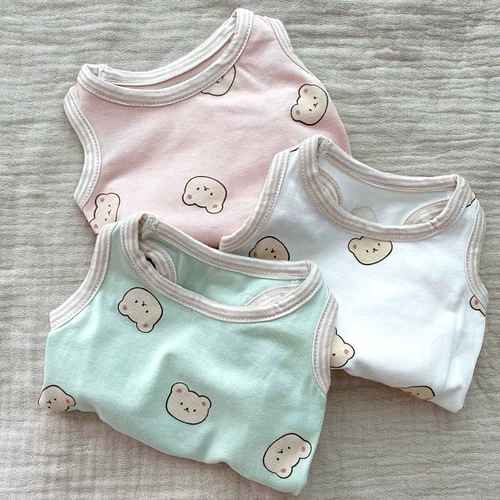 Летние тонкие виппис, маленькая собака Тедди Панда Мацука Летняя Скумин Одежда для домашних животных