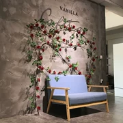 Mô phỏng hoa hồng nhánh cây mây cây nho nho lá xanh nhà khách phòng khách tường trang trí cây xanh - Hoa nhân tạo / Cây / Trái cây