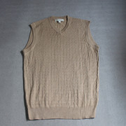 Twist dệt cừu mao Hàn Quốc phiên bản XL vest nam áo len mỏng mùa xuân và mùa thu đáy áo len vest