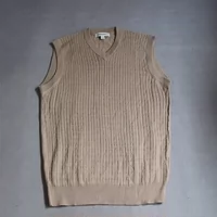 Twist dệt cừu mao Hàn Quốc phiên bản XL vest nam áo len mỏng mùa xuân và mùa thu đáy áo len vest áo len gile nam