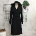 [Giá nhiên liệu 308] thiết kế độc quyền tùy chỉnh mỏng áo gió màu đen áo khoác nữ kaki Trench Coat