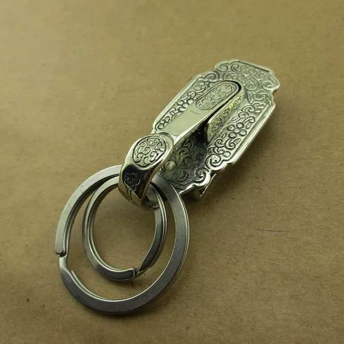 Латунный ретро брелок, медный ремень, ностальгия