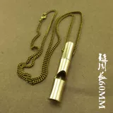 Медный латунный дорожный свисток для тренировок, детский брелок, подвеска, ожерелье