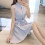 2019 một khóa của phụ nữ mùa hè phiên bản Hàn Quốc mới của nàng tiên nhỏ ngọt ngào không tay ngọt ngào Một chiếc váy nổ từ váy - A-Line Váy đầm ngắn xòe