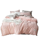 Tinh khiết màu rửa bông bốn mảnh bông cotton đơn giản cô gái tim bộ đồ giường sheets quilt cover giường ba mảnh Bộ đồ giường bốn mảnh