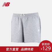 Cân bằng mới Quần short dệt kim nữ NB Quần thể thao thông thường WS71566AG NV - Quần thể thao