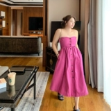 Топ без лямок, платье, джинсовая юбка, делается под заказ, эффект подтяжки, 2020, большой размер