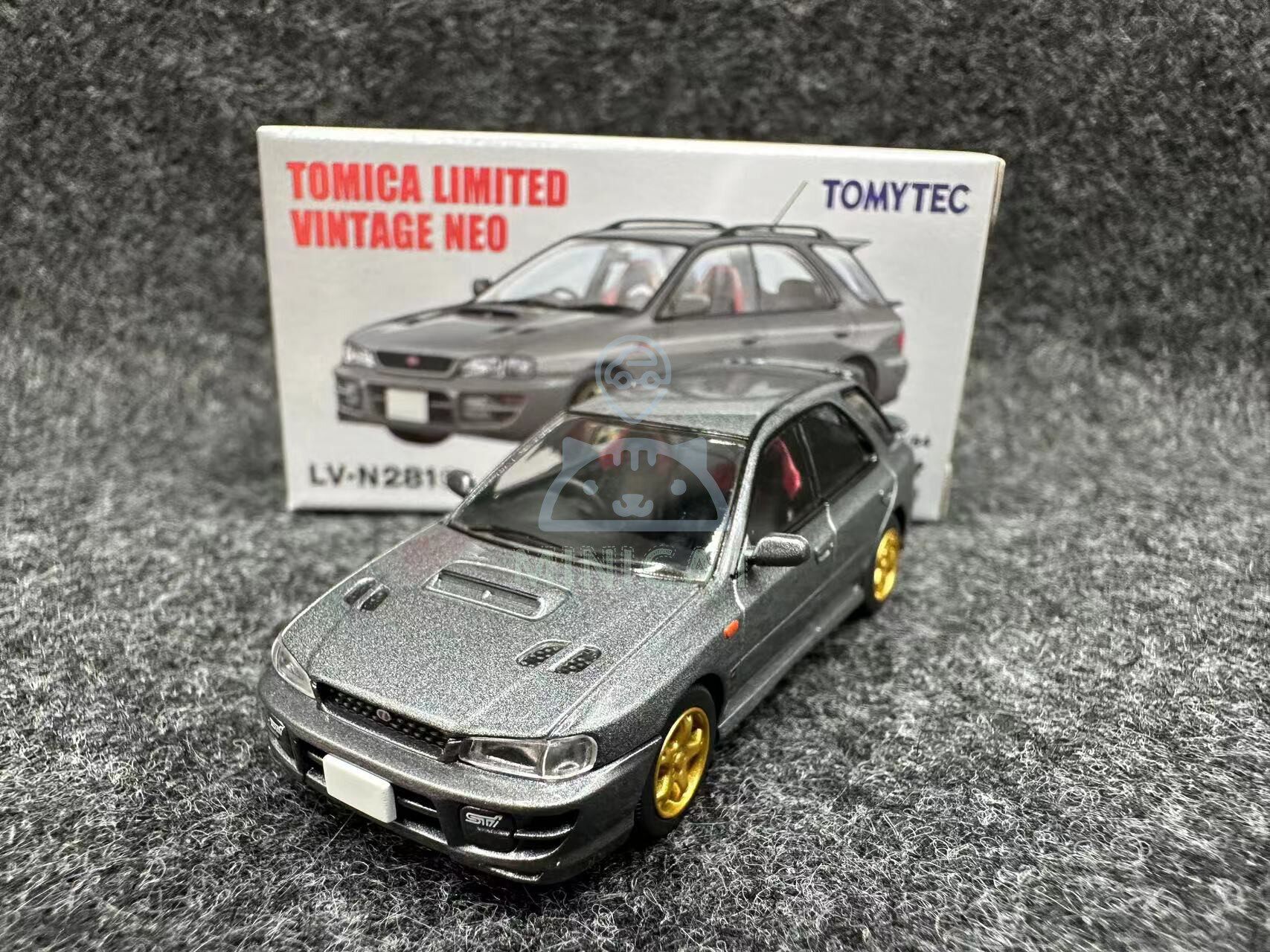 TOMYTEC TLV 1:64 Impreza WRX STi Version V White / Gray Diecast
