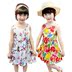 Trẻ em của Hoa Váy Cô Gái Cô Gái Bé Cotton Lụa Cô Gái Quần Áo Bãi Biển Bãi Biển Váy Mùa Hè Trẻ Em Váy quần áo bé yêu Váy