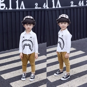 Áo sơ mi trẻ em mùa thu 2018 mới cho bé sơ mi dài tay ve áo trẻ em phiên bản Hàn Quốc của áo sơ mi thời trang hoang dã