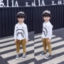 Áo sơ mi trẻ em mùa thu 2018 mới cho bé sơ mi dài tay ve áo trẻ em phiên bản Hàn Quốc của áo sơ mi thời trang hoang dã shop thời trang trẻ em