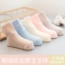 Mùa thu và mùa đông vớ bé cotton dày cộng với nhung ấm 0-3-6-12 tháng tất bé sơ sinh vớ lỏng - Vớ