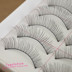 Một hộp của Đài Loan handmade lông mi giả 219 cotton thân khỏa thân tự nhiên trang điểm dày lông mi mắt đuôi chiều dài mi giả gân trong Lông mi giả