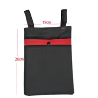 Толстая большая черная красная висящая сумка