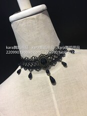 Аксессуары танцевальные 专业摩登舞拉丁舞比赛蕾丝项链脖饰品 成人儿童舞蹈演出项链脖饰