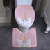 thảm hồng Unicorn nhà vệ sinh bát footbed U-thấm chống trượt pad cartoon phòng tắm nhà vệ sinh bao gồm chỗ ngồi - Thảm sàn xốp trải sàn Thảm sàn