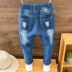 Quần jeans bé trai 2019 xuân hè mới cho bé phiên bản Hàn Quốc mùa thu quần mỏng phần bé bé quần âu nam - Quần jean