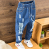 Quần jeans bé trai 2019 xuân hè mới cho bé phiên bản Hàn Quốc mùa thu quần mỏng phần bé bé quần âu nam - Quần jean váy trẻ em Quần jean