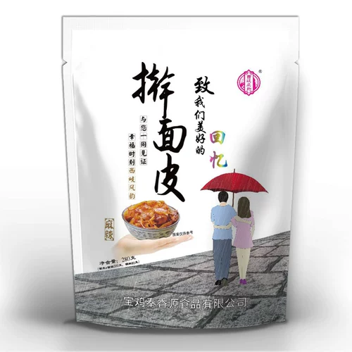 Xiqi fengyun Liangpi Shaanxi Specialty Baoji Jishan ручной работы на пряной лапше легко есть закуски 1 упаковка из 6 мешков